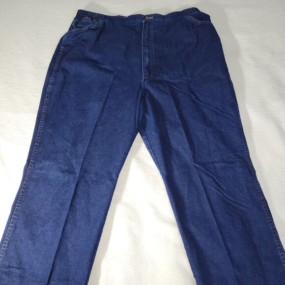 Wrangler Jeans Women Size 44 Blue Denim Straight Leg Plus Size W0715NV Workwear - Picture 6 of 16